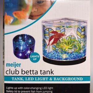 Club Betta fish Tank with LED Light